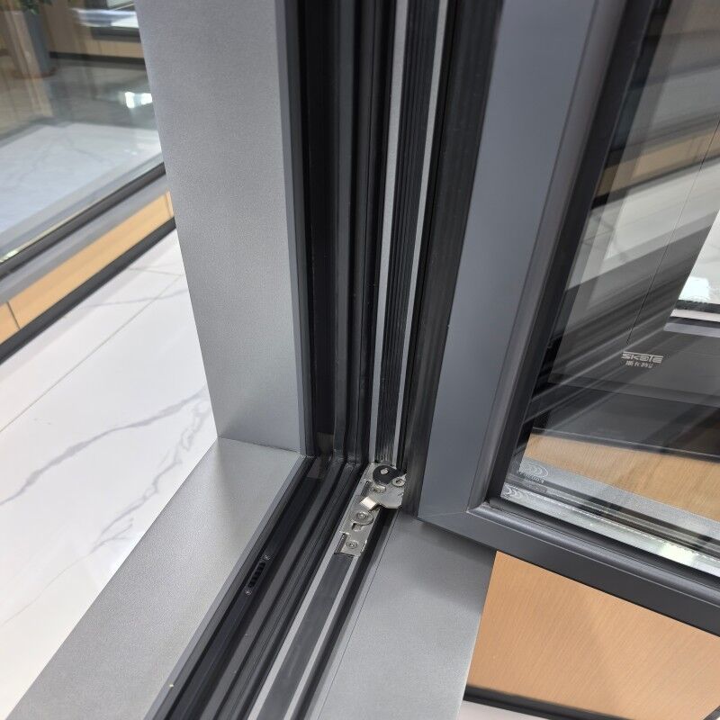 NFRC Certificated Modern Design Aluminum Casement Window with Powder Coating and Multiple Sealing Layers