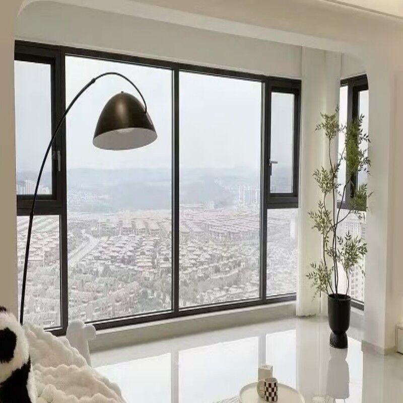 NFRC Certificated Modern Design Aluminum Casement Window with Powder Coating and Multiple Sealing Layers