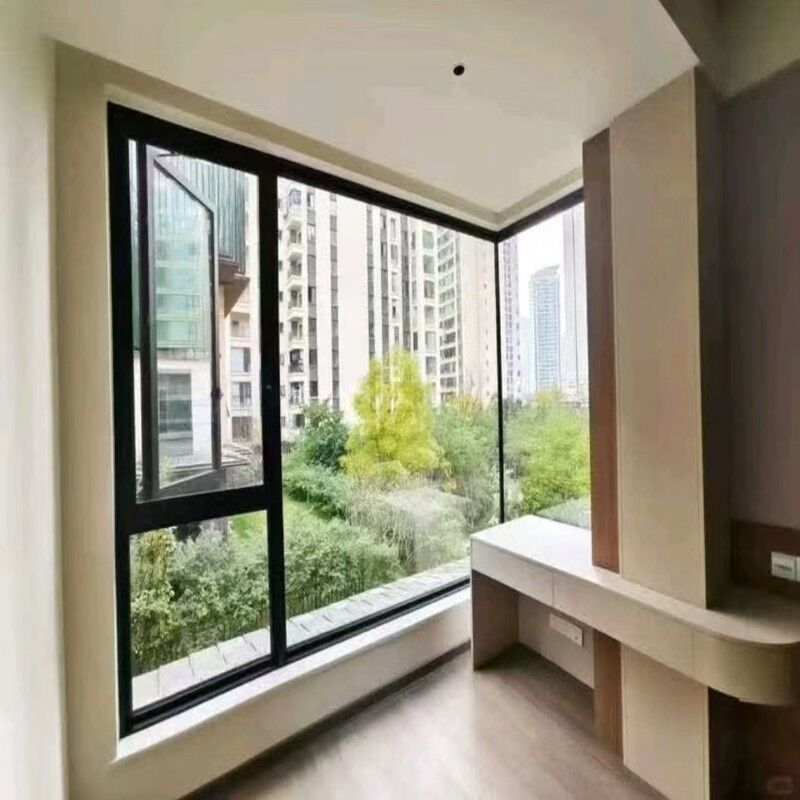 Corrosion Resistant Aluminum Alloy Casement Waterproof Window Durable Hardware Soundproof Modern Design for Bathroom Bedroom Use