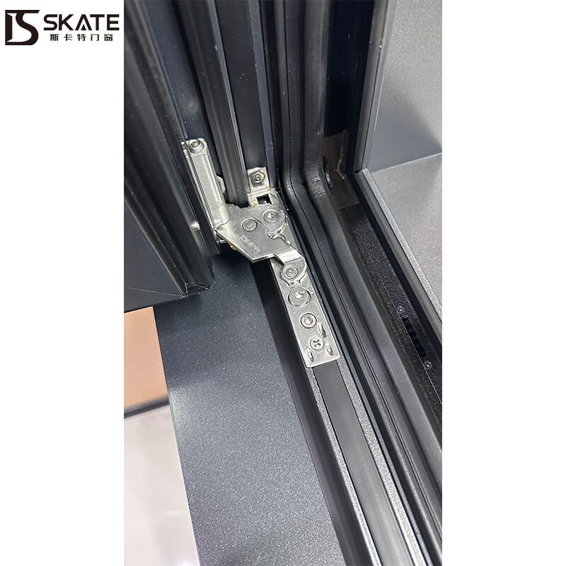 Modern Professional Design Aluminum Glass Soundproof Casement Window R-Shape Anti-Collision Corner for Bedroom Swing Open Style