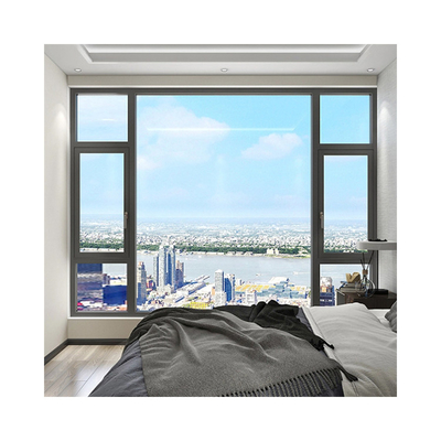Horizontal Opening Pattern Casement Windows For Aluminum Seamless Welded Glass Windows