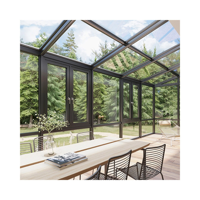 Hanging Curtain Type Welded Thermal Break Aluminum Window With Seamless Welding