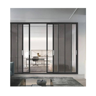 Ultra Narrow Frame Aluminium Sliding Doors With Heat Insulation Coefficient K Value ≤2.1