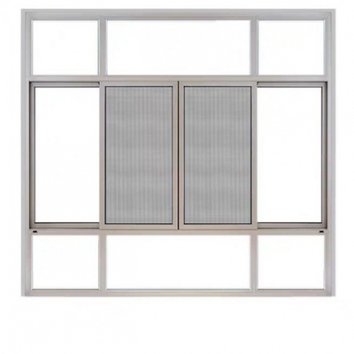 Bedroom Aluminum Double Glazed Soundproof Casement Windows for Hanging Curtains Design
