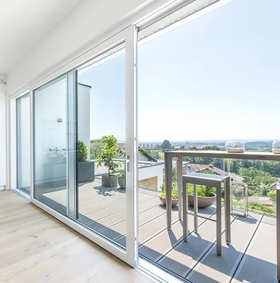 North American Market Sliding Doors With Thermal Break And Stainless Steel Screen Netting