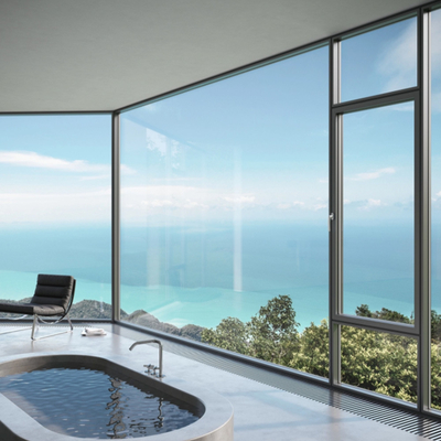 8-Way Seal Folding Screen Aluminium Casement Windows for Modern Design Efficiency