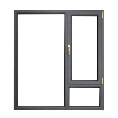 Level 8 Air Tightness Aluminum Casement House Windows with 304 Stainless Steel Mesh