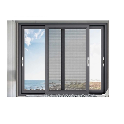 2.2mm Wall Thickness Aluminum Sliding Windows High Durability And Aluminum Frame