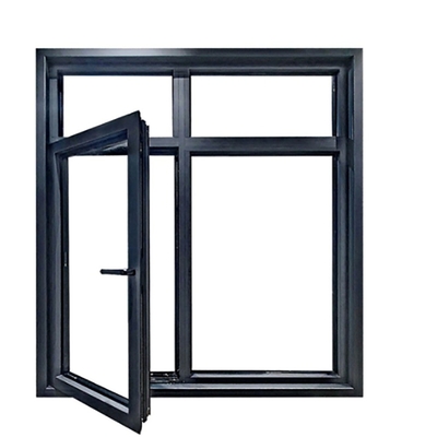 SKATE Series Alloy Aluminum Windproof Casement Windows For Home And Commercial Use