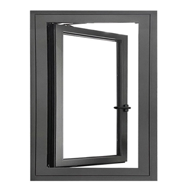 Thermal Break Aluminum Profile Double Glazed Casement Windows For Soundproofing