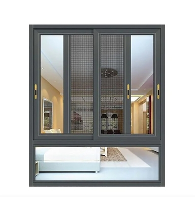 Factory Direct Sales Aluminum Vertical Sliding Window with 1.8 Wall Thickness
