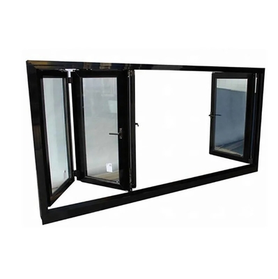Aluminum Folding Windows For Residential Construction With Stainless Steel Screen Netting