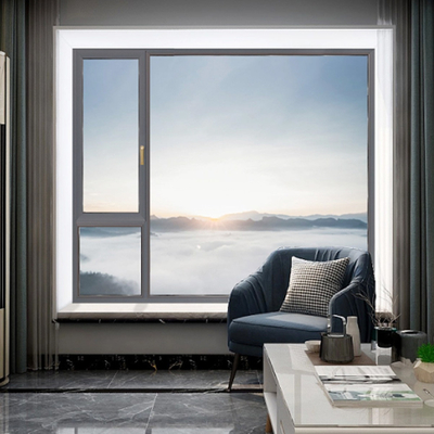 Aluminum Slim Casement Windows with 304 Stainless Steel Mesh