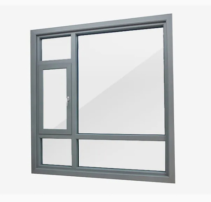 80mm Seamless Welded Thermal Break Aluminum Casement Glass Windows For Folding Screen