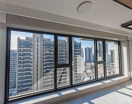 Thermal Break Aluminum Alloy Casement Windows With 1.8mm Wall Thickness