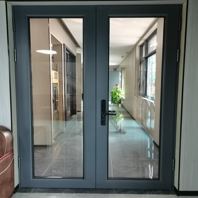 Latest Design Thermal Break Aluminum Casement Doors With 35dB Sound Insulation
