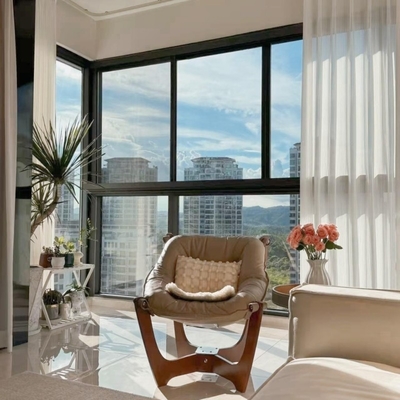 Modern Thermal Break Aluminum Sliding Window with Level 8 Air Tightness