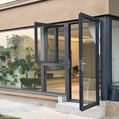 Durable Factory-Sold Aluminum Alloy Casement Doors with Thermal Insulation
