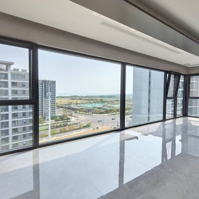 Premium Aluminum Casement Weather Resistance Tempered Glass Window for Homes & Offices with SKATE Original Hardware