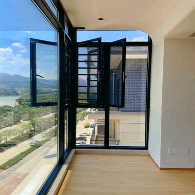 Aluminium Alloy Glass Windows Villa House Project Aluminum Casement Glass Windows With Superior Air Tightness