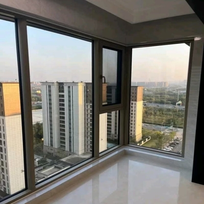 Easy Cleaning Aluminum Casement Weatherproof Windows with Natural Light for Living Room